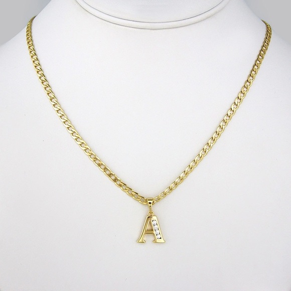 Jewelry - Gold Initial A Pendant Necklace